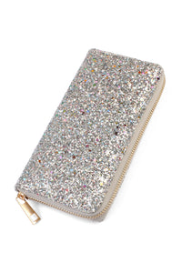 Glitter Zipper Wallet