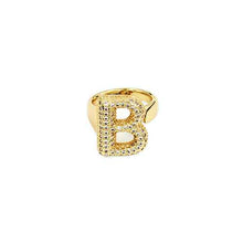 Load image into Gallery viewer, Pavé Initial Ring