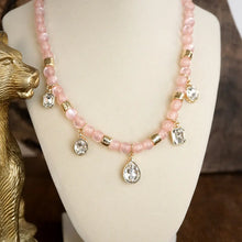 Load image into Gallery viewer, Beaded Charm Necklace With Crystals