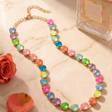Load image into Gallery viewer, Sorrelli Mara Tennis Necklace-Vibrant 16-20 inches