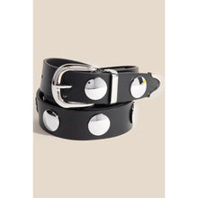 Load image into Gallery viewer, Studded Veagan Leather Belt