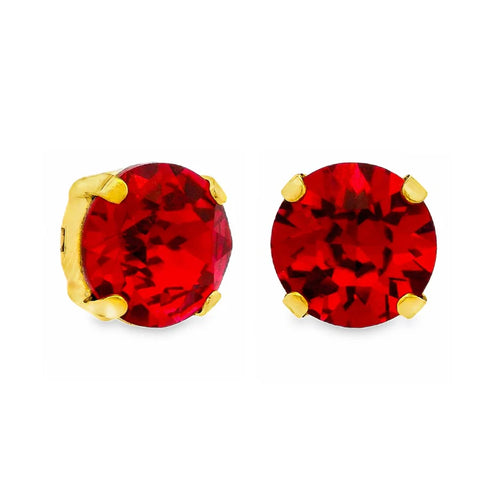 Tova Oakland Studs in Red