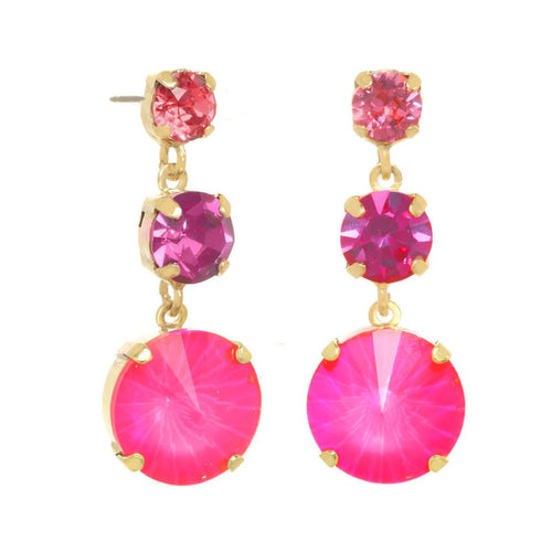 Tova Torin Earrings in Electric Pink