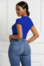 Load image into Gallery viewer, Round Neck Short Sleeve Bodysuit