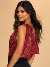 Load image into Gallery viewer, Sequin Surplice Sleeveless Bodysuit