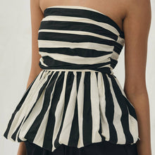 Load image into Gallery viewer, Stripe Bubble Tube Top