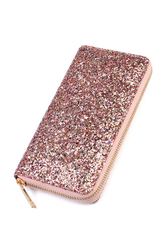 Glitter Zipper Wallet