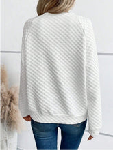 Load image into Gallery viewer, Notched Long Sleeve Sweatshirt