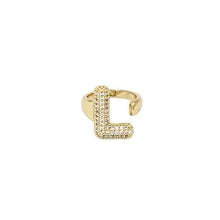Load image into Gallery viewer, Pavé Initial Ring