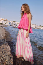 Load image into Gallery viewer, High Waist Wide-Leg Pop Color Stripe Pants