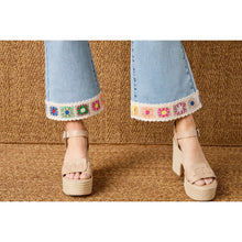 Load image into Gallery viewer, COCO &amp; CARMEN Everstretch Flare Crochet Floral