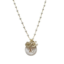 Load image into Gallery viewer, Repurposed Vintage Pearl Rhinestone Necklace