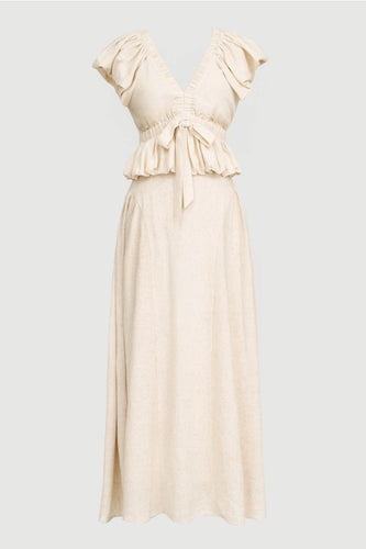 Front Tie Linen Top