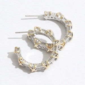 Cross Deco Hoops