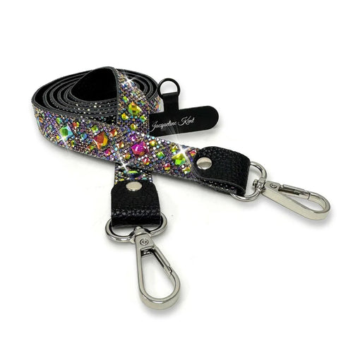 Jacqueline Kent Long Crossbody Lanyard Purple Multi