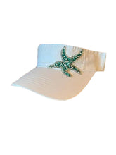 Load image into Gallery viewer, Rhinestone Starfish Visor