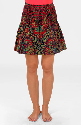 Smocked Mini Skirt/Top - Passion Paisley