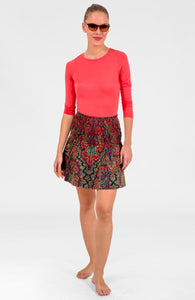 Smocked Mini Skirt/Top - Passion Paisley