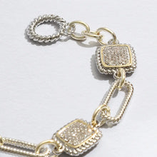 Load image into Gallery viewer, Square Charms Toggle Bracelet