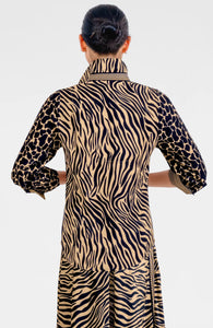 Boyfriend Shirt - Animal Instincts Zebra