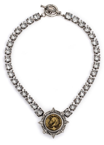 French Kande Swarovski and Mini Colonies Medallion