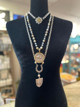 Load image into Gallery viewer, French Kande La Lune Mix with Silver Wire, Les Chevaux Medallion with Swarovski