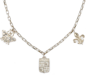 FRENCH KANDE LOIRE TROIS NECKLACE SILVER