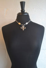 Load image into Gallery viewer, FRENCH KANDE SWAROVSKI WITH CUVEE PENDANTS AND SWAROVSKI GRAND FLEUR MEDALLION