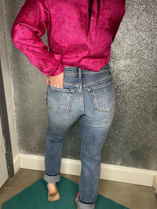 Mid Rise Tomboy Skinny Jeans