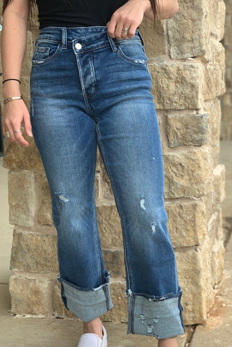 Vervet Crisscross Stretch Jeans