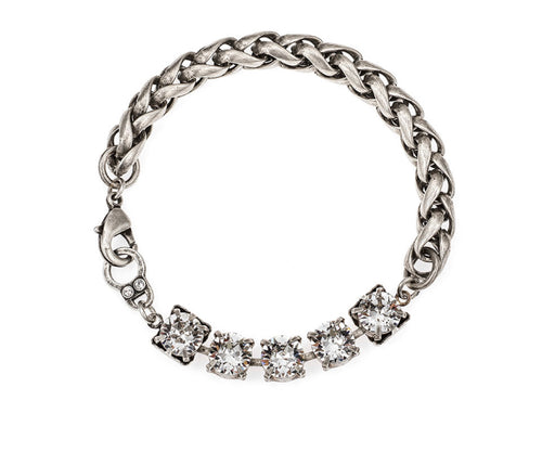 French Kande Cheval Chain with Swarovski