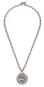 French Kande Bordeaux Chain with Choice of Silver Medallion
