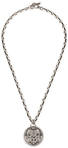 French Kande Bordeaux Chain with Choice of Silver Medallion